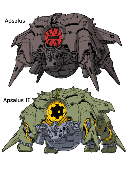 mobile suit gundam mobile armor Apsalus I II III 3d mesh cg sandrum