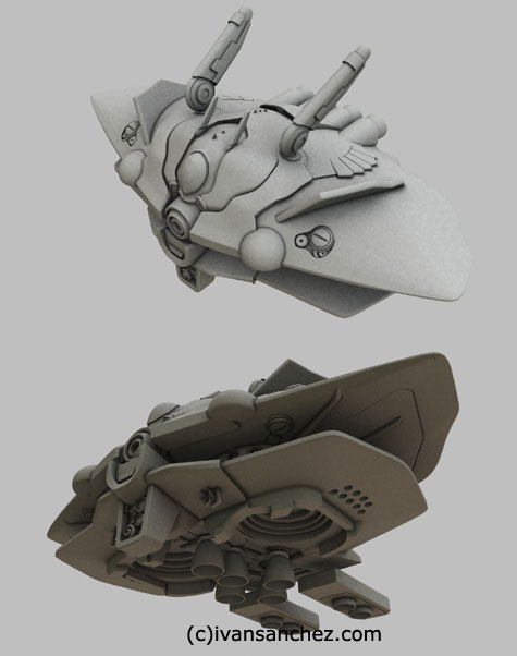 Gundam ver KA Big Zam 3d gundam mesh cg sandrum