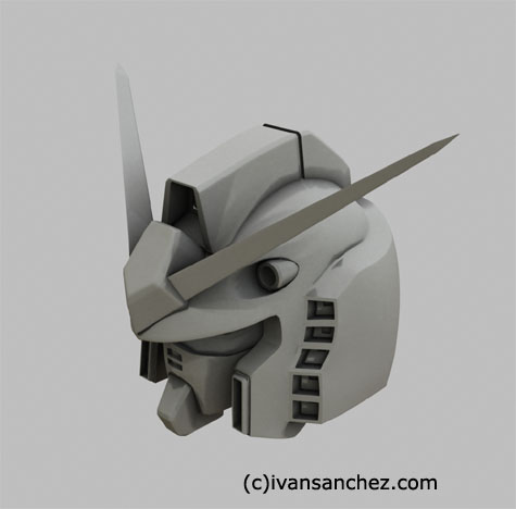 gundam rx-78-2 3d mesh cg sandrum