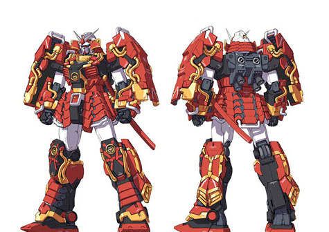 shin musha gundam 3d mesh cg sandrum