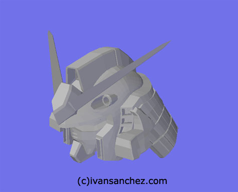 shin musha gundam 3d mesh cg sandrum