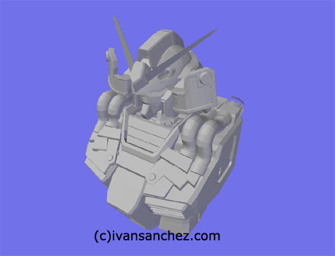 shin musha gundam 3d mesh cg sandrum