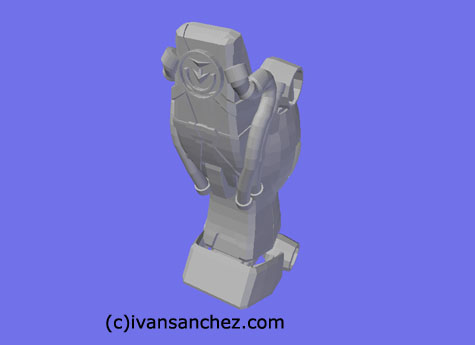 shin musha gundam 3d mesh cg sandrum