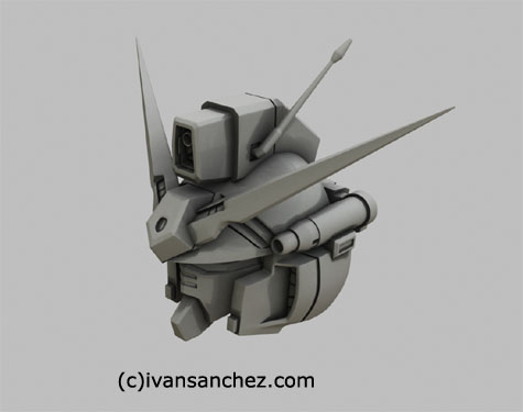 zepheranthes gp01 gundam 3d mesh cg sandrum