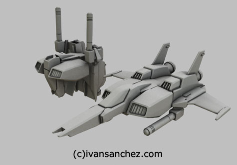 gp01 gundam zepheranthes 3d mesh cg sandrum