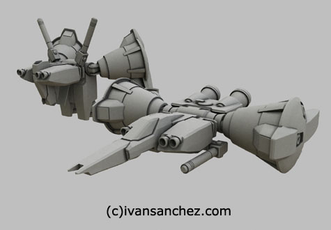 gp01 gp01fb Zephyranthes Full Vernian Burner gundam 0083 3d mesh cg sandrum