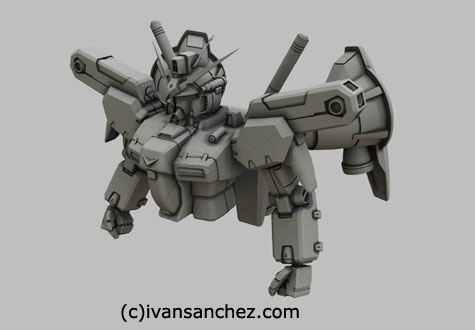 gp01 gp01fb Zephyranthes Full Vernian Burner gundam 0083 3d mesh cg sandrum
