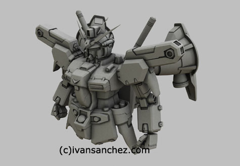 gp01 gp01fb Zephyranthes Full Vernian Burner gundam 0083 3d mesh cg sandrum