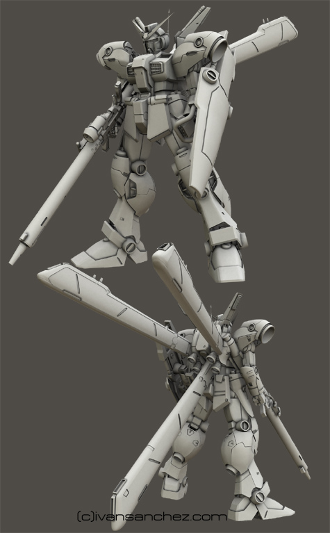 mobile suit gp04 blossom physalis zepheranthes gerbera tetra gp01 gp01fb gp02 gp03 gp04 dendrobium stamen orchis mobile weapons platform 3d mesh cg sandrum
