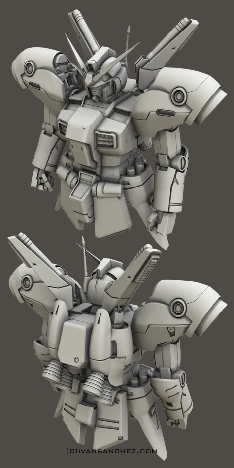 mobile suit gp04 blossom physalis zepheranthes gerbera tetra gp01 gp01fb gp02 gp03 gp04 dendrobium stamen orchis mobile weapons platform 3d mesh cg sandrum
