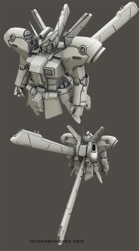 mobile suit gp04 blossom physalis zepheranthes gerbera tetra gp01 gp01fb gp02 gp03 gp04 dendrobium stamen orchis mobile weapons platform 3d mesh cg sandrum
