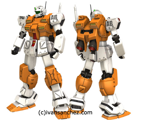 powered gm gundam 0083 3d mesh cg sandrum