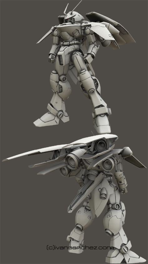 mobile suit gp04 blossom physalis zepheranthes gerbera tetra kai gp01 gp01fb gp02 gp03 gp04 dendrobium stamen orchis mobile weapons platform 3d mesh cg sandrum