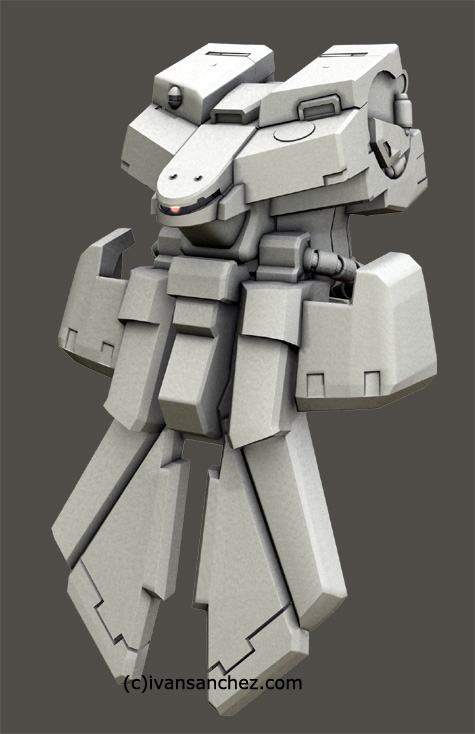 mobile suit gundam 0083 stardust memories rick dom xamel 3d mesh cg sandrum