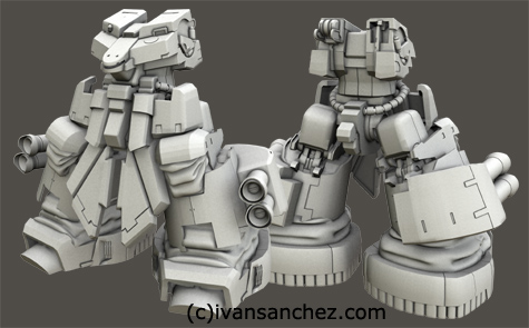 mobile suit gundam 0083 stardust memories rick dom xamel 3d mesh cg sandrum