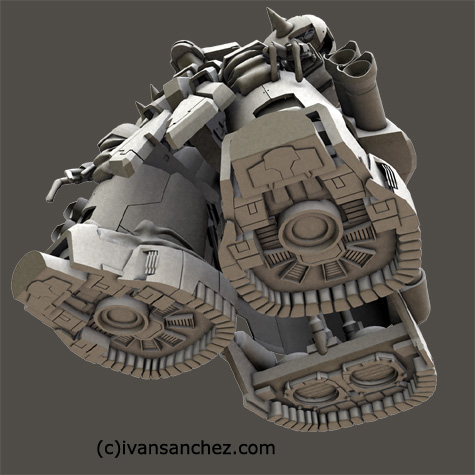 mobile suit gundam 0083 stardust memories rick dom xamel 3d mesh cg sandrum