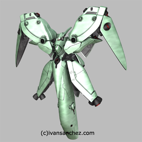 neue ziel sandrum gundam 3d mesh CG
