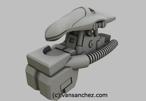 neue ziel sandrum gundam 3d mesh
