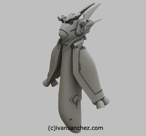 neue ziel sandrum gundam 3d mesh