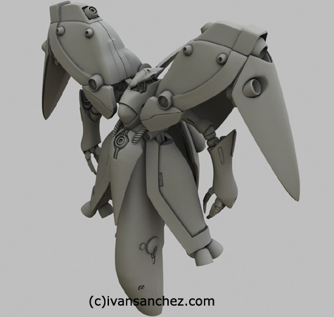 neue ziel sandrum gundam 3d mesh