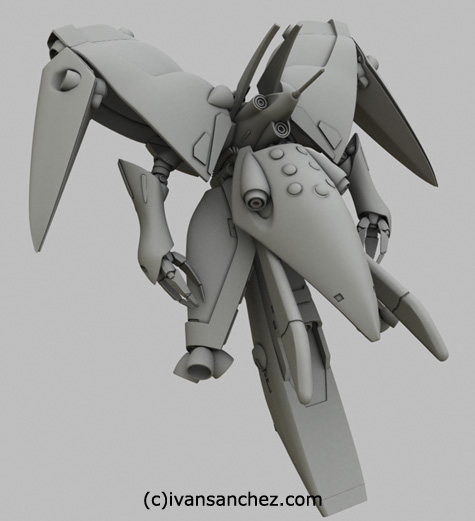 neue ziel sandrum gundam 3d mesh
