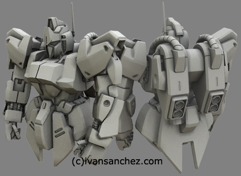 mobile suit delta zeta gundam char's quatro bajeena hyaku shiki kai  plus 3d mesh cg sandrum