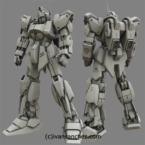 mobile suit delta zeta gundam char's quatro bajeena hyaku shiki kai plus 3d mesh cg sandrum