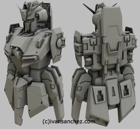 mobile suit delta zeta gundam char's quatro bajeena hyaku shiki kai version 2 plus 3d mesh cg sandrum