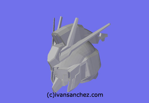 Hi nu Hi-nu gundam 3d mesh cg sandrum