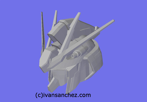 mobile suit char's counterattack hi nu hi-nu gundam 3d mesh cg sandrum