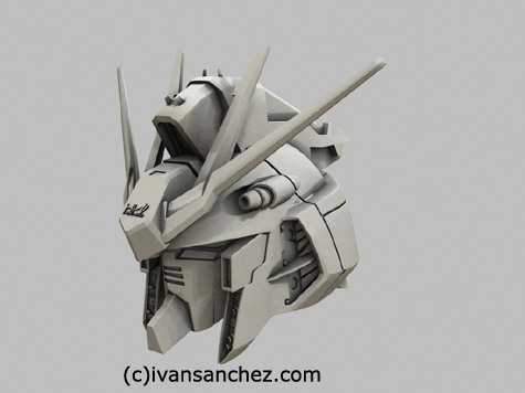 mobile suit gundam char's counterattack beltorchikas children hi nu hi-nu nightingale sazabi 3d mesh cg sandrum