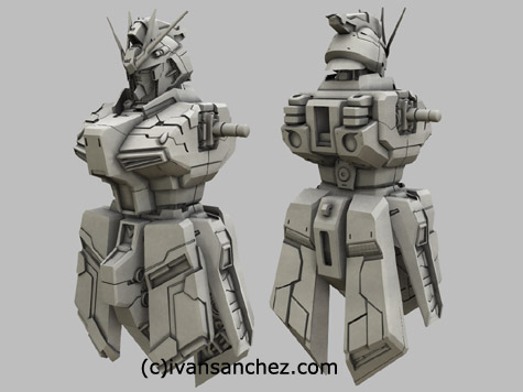 mobile suit gundam char's counterattack beltorchikas children hi nu hi-nu nightingale sazabi 3d mesh cg sandrum