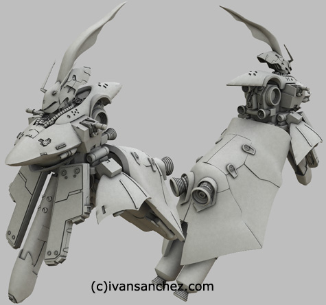 mobile suit gundam char's counterattack beltorchikas children hi nu hi-nu nightingale sazabi 3d mesh cg sandrum