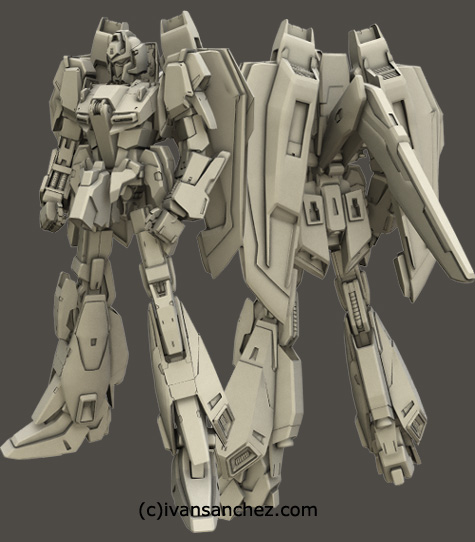 mobile suit delta plus zeta gundam char's quatro bajeena hyaku shiki kai plus 3d mesh cg sandrum