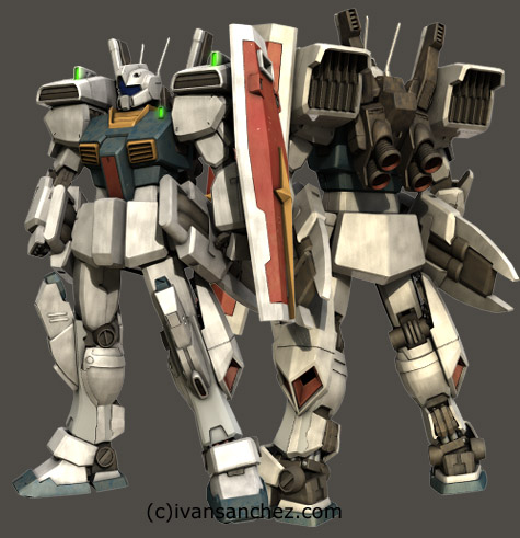mobile suit gundam Unicorn Destroy mode 3d mesh cg sandrum