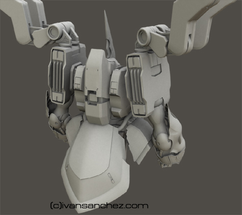 mobile suit gundam Unicorn Destroy mode 3d mesh cg sandrum Kshatriya