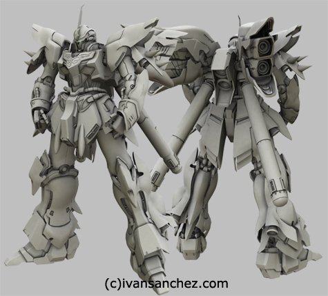 mobile suit gundam unicorn shinanju MG katoki 3d mesh cg sandrum