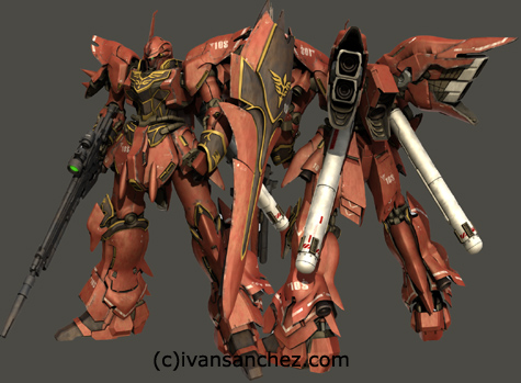 mobile suit gundam unicorn shinanju MG katoki 3d mesh cg sandrum