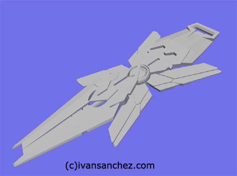 mobile suit gundam Unicorn Destroy mode 3d mesh cg sandrum