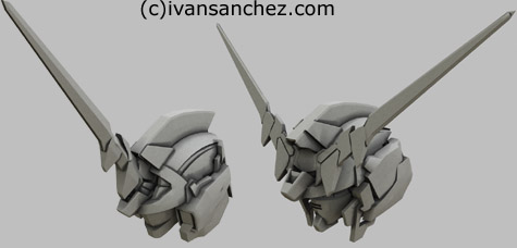 mobile suit gundam Unicorn Destroy mode 3d mesh cg sandrum