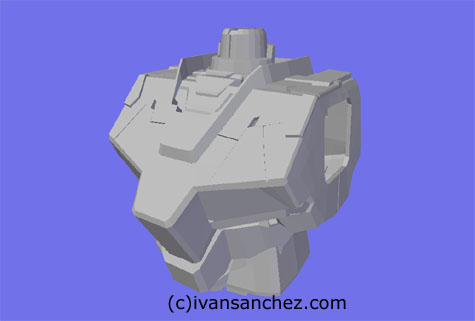 mobile suit gundam Unicorn Destroy mode 3d mesh cg sandrum