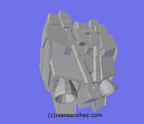 mobile suit gundam Unicorn Destroy mode 3d mesh cg sandrum