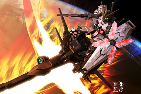 Master Grade gundam 1/100 unicorn sinanju shinanju delta plus gundam ユニコーン　impulse musou 3d gundam mesh cg sandrum 武者ガンダム