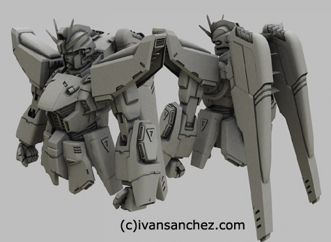 f91 gundam 3d mesh cg sandrum