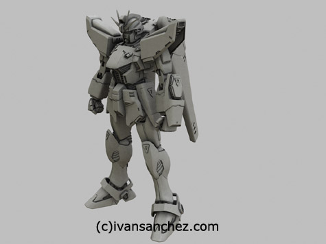 f91 gundam 3d mesh cg sandrum