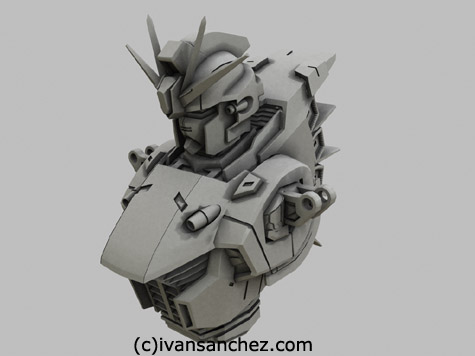 f91 gundam 3d mesh cg sandrum