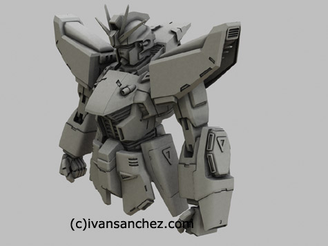f91 gundam 3d mesh cg sandrum