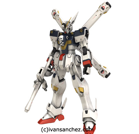 crossbone gundam x1 x2 x3 3d mesh cg sandrum