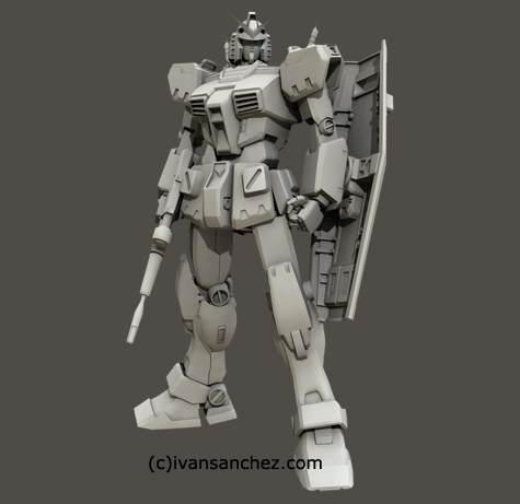 mobile suit gundam 00 double 0 raiser riser 3d mesh cg sandrum