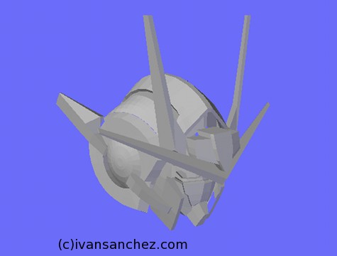 mobile suit gundam 00 double 0 raiser riser 3d mesh cg sandrum